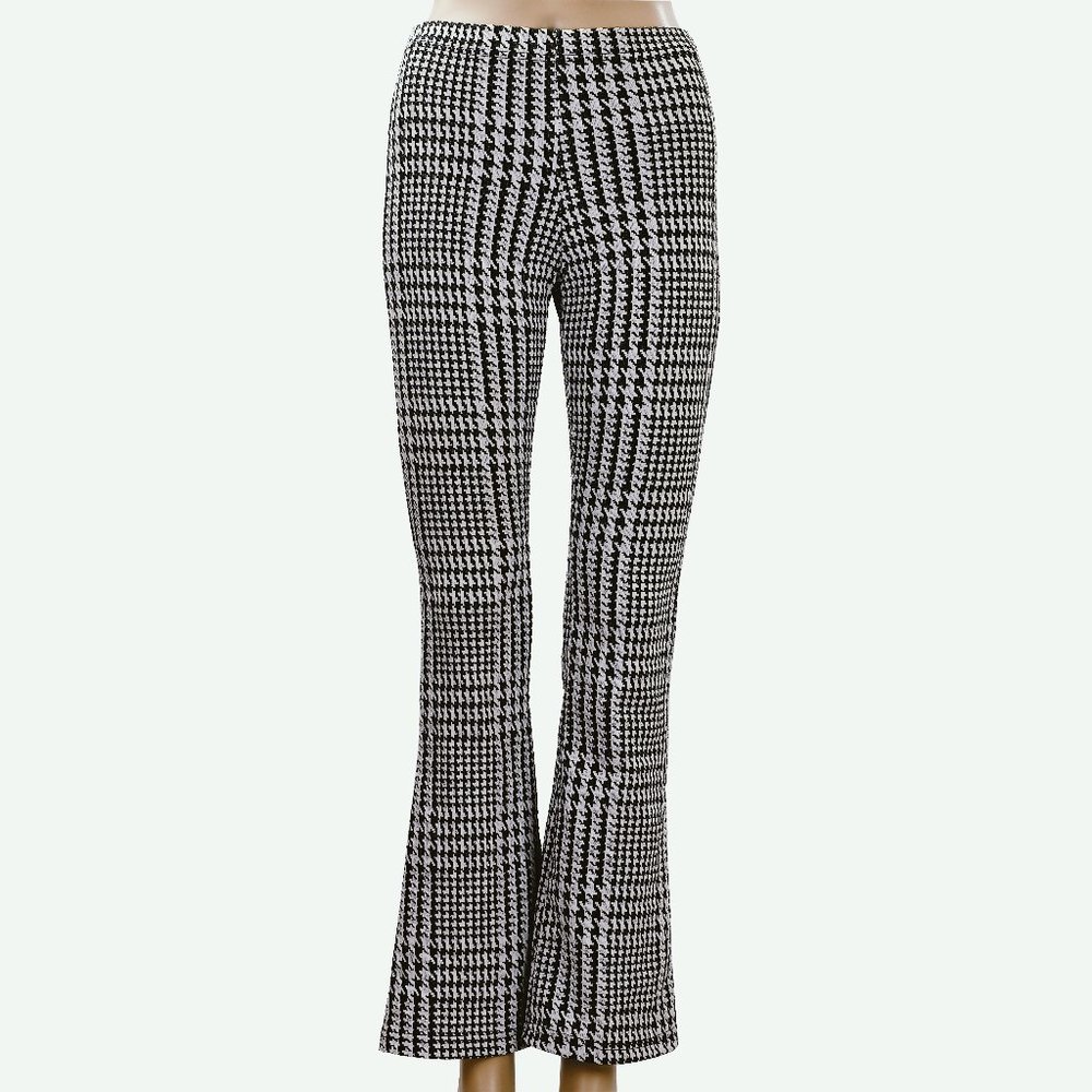 Topshop Petite Houndstooth Flare Size 2
